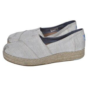 Toms Alpargata Rope 2.0 Espadrille Slip On Shoe Neutral Tan Size 8.5